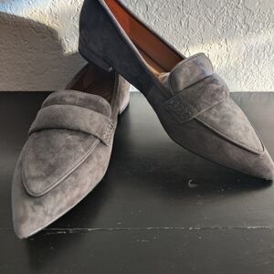 Talbots Charcoal Suede Loafers
